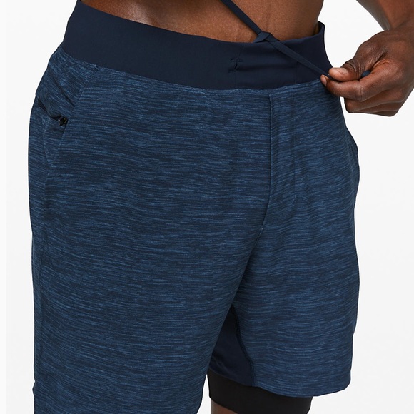 Lululemon Blue T.H.E. Shorts 7” Lined Nulux Sz M - Picture 3 of 8